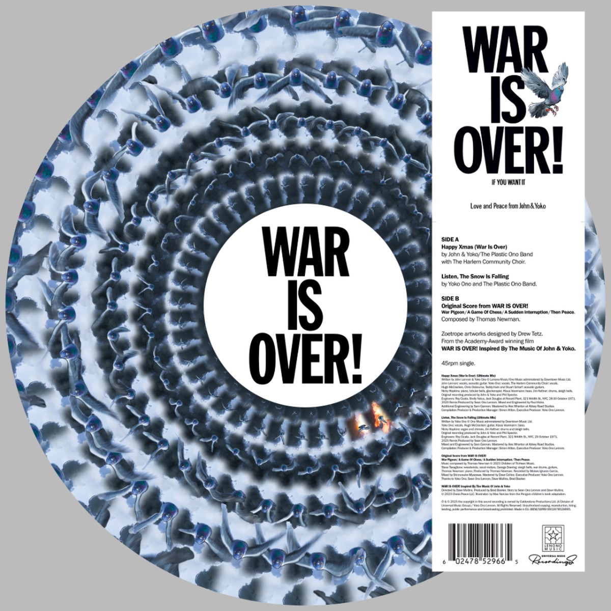 HAPPY XMAS (WAR IS OVER) 12 Zoetrope Single