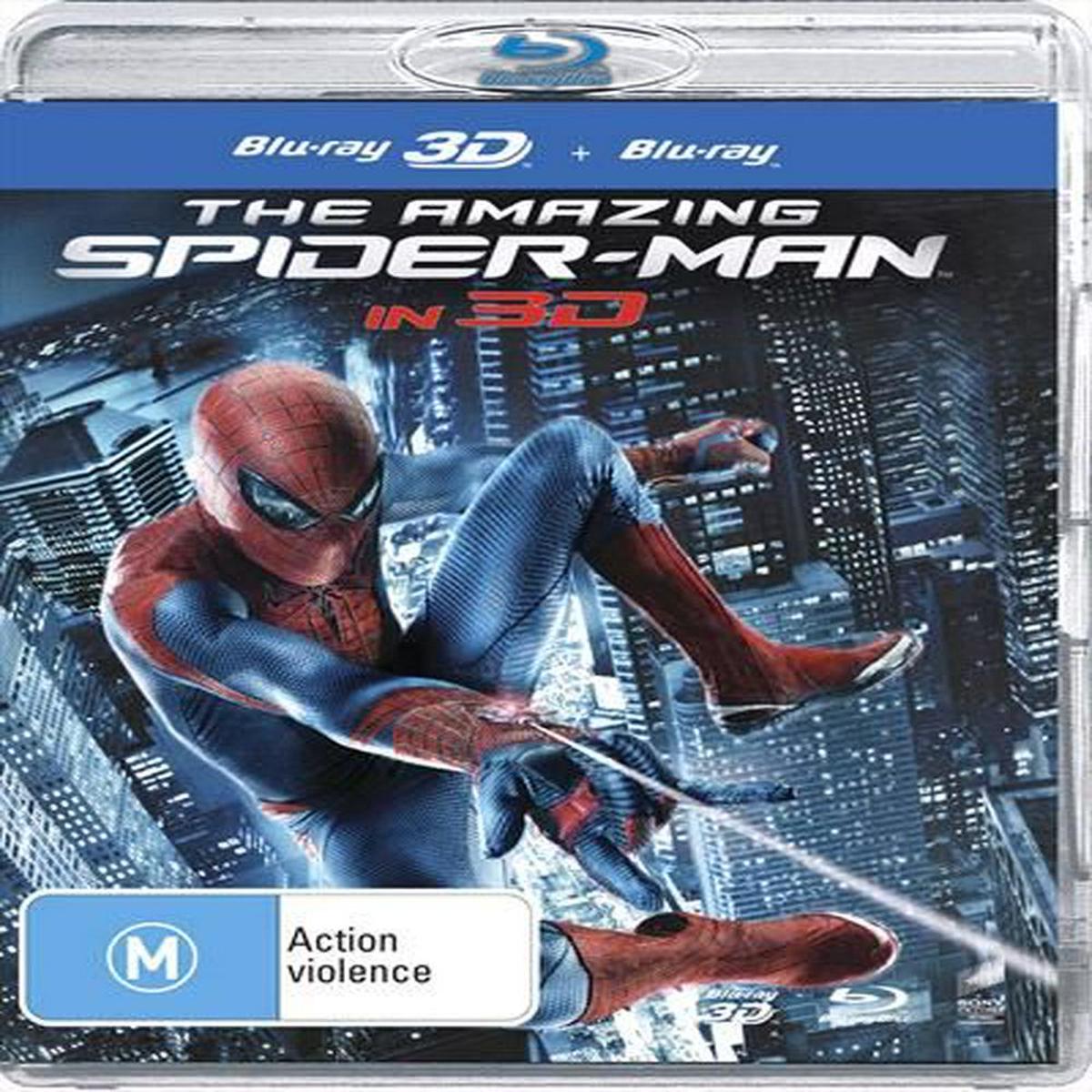 AMAZING SPIDERMAN 3D BLURAY + BLURAY VG+